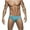 Gray 1, variant on Mens Low Rise Separate Pouch Airplane Bikini Briefs Underwear