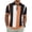Orange, variant on Men's Summer Color-Blocked Zipper Collar Short-Sleeve Casual Printed Sports Shirt Orange XL