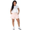 thumbnail image 2 of Celebrity Pink Women's and Women's Plus Tie Front Fleece Shorts, Sizes XS-4X, 2 of 6