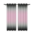 thumbnail image 2 of Aofoto Thermal Insulated Soundproof Grommet Curtains, Black Pink Light Blocking Curtains for Living Room Bedroom, 42x84 Inch, 2 Panels, 2 of 6