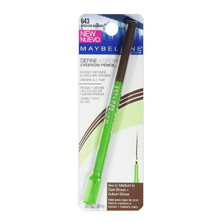 Maybelline Define-A-Brow Eyebrow Pencil, Medium (Best Eyebrow Products Cheap)