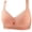 Pink-2, variant on Virmaxy Womens Wireless Bra Oversized Gathered Comfortable Breathable Underwear (Plus Extended Buckle) Everyday Bra Embroidered Glossy Comfortable Breathable Bra Underwear No Rims Black-2 42