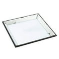 thumbnail image 3 of Inez 20 Inch Decorative Glass Tray, Silver Mirrored, Wall Hanger, Medium- Saltoro Sherpi, 3 of 5
