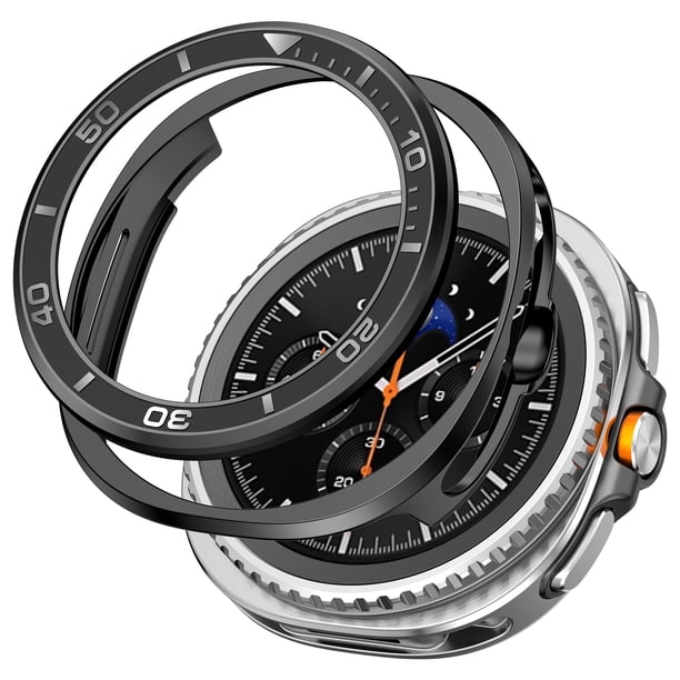 Funda Protectora y Anillo de Bisel para Samsung Galaxy Watch 8 Classic 46mm