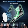 thumbnail image 2 of Hensinple - Funda magnética con protector de pantalla de cristal para Samsung Galaxy A14 5G, color verde, 2 of 8