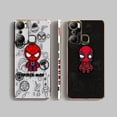 thumbnail image 2 of Cover Smooth E-TPU Phone Case Infinix HOT 40I 30I 30 20 20S 20I 12 12I 11 10S 10I 9 GT10 PLAY PRO Case Marvel Deadpool SpiderMan, 2 of 5