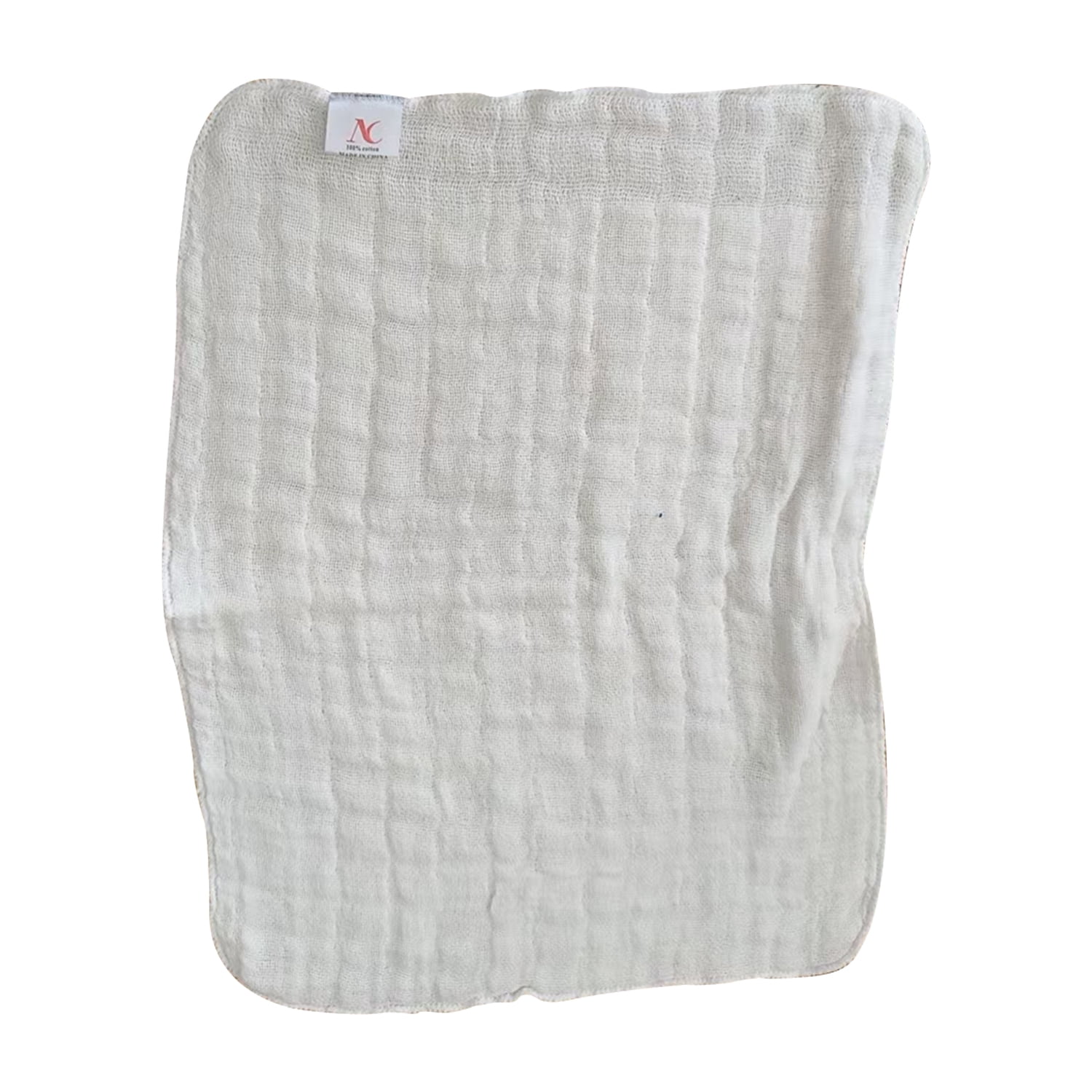100% Cotton Cloth Baby Diapers 12 Pack , Reusable 6 Ply Absorbency Diapers(Baby Unisex), 12"x16", White