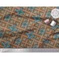thumbnail image 2 of Soimoi Cotton Voile Fabric Check & Moroccan Decorative Print Sewing Fabric Yard 42 Inch Wide, 2 of 2