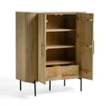 thumbnail image 4 of Modrest - Cambridge White Marble & Mango Tall Buffet, 4 of 8