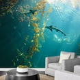 thumbnail image 3 of wall26 - Small Shark in The Ocean with Amazing Light Ray - Removable Wall Mural | Self-Adhesive Large Wallpaper - 66x96 inches, 3 of 6