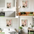 thumbnail image 7 of Canvas Wall Art, Pink Spring Floral Framed Canvas Prints for Bedroom Living Room, Vintage Flowers Retro Botanical Large Gallery Wrapped Wall Decor for Home Office, Gifts, 18"x24" Ship Next Day, 7 of 7
