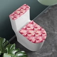 thumbnail image 2 of Renewold Comfortable Toilet Tank Cover for Valentine's Day Decor Pink Hearts Toilet Lid Cover Set 2 Piece Durable Toilet Seat Covers Set with Elastic Edge, 2 of 6