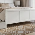 thumbnail image 5 of Portland King Storage Wood Platform Bed with Matching Footboard in White, 5 of 10