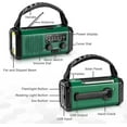 thumbnail image 5 of 10000mAh Crank Radio, Emergency Radio, Solar Radio, NOAA/AM/FM Weather Radio, USB Type-C Charging, Dynamo Radio, Polymer Battery, Torch & LED Reading Light, SOS Alarm, Compass for Camping, 5 of 7