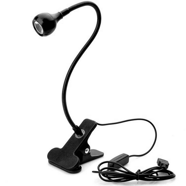 Luz de lectura con clip, luz de libro, lámpara de noche de cama USB con 3 modos de color, atenuador de protección ocular, perfecto para lectura nocturna Adepaton 2035154-1