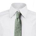 thumbnail image 3 of Men's Tie, Ornamental Wintery Elements, 3.7", Pale Sage Green Cream, by Ambesonne, 3 of 4