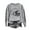 Gray, variant on successthop Football Sweatshirt Women Helmet Game Day Crewneck Long Sleeve Tops No Hood Pullover Sweater Print Clothes M
