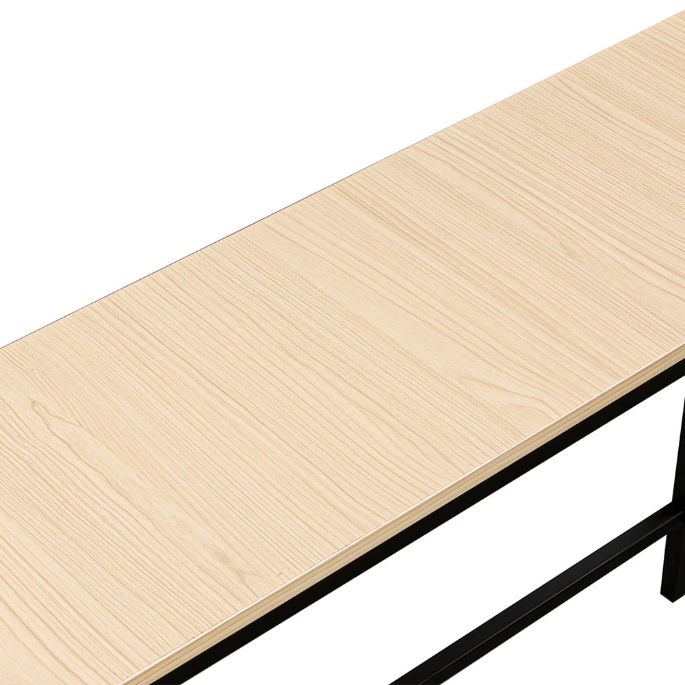 Kadyn Industrial Style Porch Table, Single Layer Table for Living Room, Light Walnut Kadyn Industrial Style Porch Table, Single Layer Table for Living Room, Light Walnut