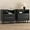 Black2, variant on Mid-Century Modern Nightstands Set of 2 with Charging Station, 26" Tall Wood Bedside Tables with Tray Top, USB & Type-C Ports, 2 Drawers and Open Shelf for Bedroom or Living Room, Walnut