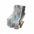 thumbnail image 3 of Mermaid Soft Flannel Fleece Throw Blanket, Cartoon of Underwater Couple with Fish Tails, Cozy Plush for Indoor and Outdoor Use, 50" x 60", Lilac Baby Blue, by Ambesonne, 3 of 5