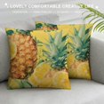 thumbnail image 3 of Fenyluxe Summer Pineapple Outdoor Decorative Throw Pillow Cover Tropical Fruit Yellow Lumbar Throw Pillow Case Cushion Cover for Sofa Home Decorative 12x12in, 3 of 5