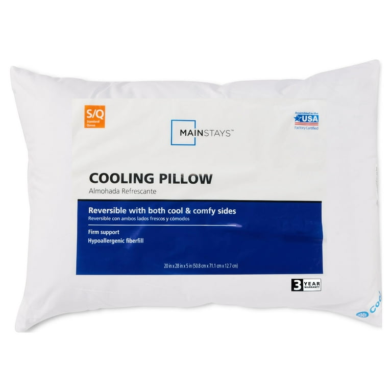 Mainstays Cooling Bed Pillow Jumbo 20 x28