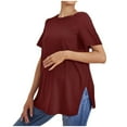thumbnail image 3 of Aofany Maternity Shirts For Pregnant Women Sleeveless Double Layer Nursing Summer Tops Pregnant Breastfeeding Pullover Blouse T-Shirt, 3 of 7