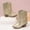 Gold, variant on Zecgelong Girls Cowboy Tassel Boots Side Zipper Soft Bottom Non- Toddler Shoe 7-8 Years