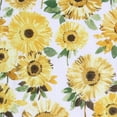 thumbnail image 5 of No. 918 Sunny Sunflower Print Semi-Sheer Rod Pocket Kitchen Curtains, 54" x 36" in Yellow, 5 of 5