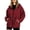 Wine, variant on Women's Outdoor Water-Resistant Jacket with Adjustable Drawstring Waist Hooded Lightweight Hiking Camping Trekking Coat