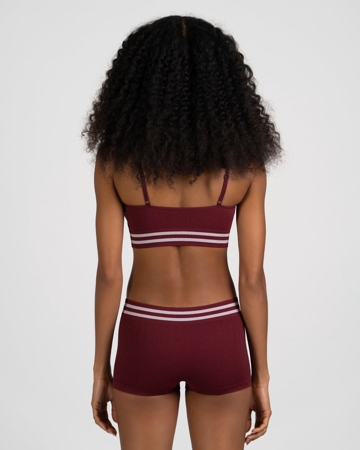 No Boundaries Seamless Triangle Bralette & Boyshort Set, 2-Piece, Women's XS-XXXL
