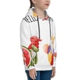 thumbnail image 3 of Fotbe Summer Gnome Pattern Youth Pullover Hooded Sweatshirt, Boys Hoodie, Kangaroo Pocket Hoodie for Kids Girls -Large, 3 of 6