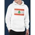 thumbnail image 2 of Flag Of Lebanon Hoodie Men -Image by Shutterstock, Male 3X-Large, 2 of 4