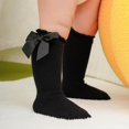 thumbnail image 4 of 5 Pack Baby Girl Knee High Socks Toddler Dress Socks Baby Bow Stocking Cotton Infant Socks, 4 of 7
