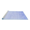 thumbnail image 2 of Ahgly Company Machine Washable Indoor Round Abstract Blue Contemporary Area Rugs, 4' Round, 2 of 4