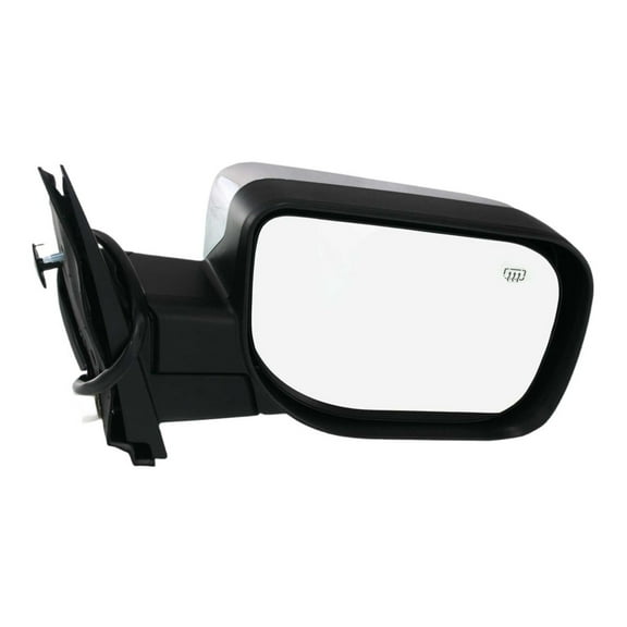 For Nissan Armada 2005-2015 Door Mirror Passenger Side | Power Glass | Heated | Chrome Cover | SE Model | Replacement For NI1321172 | 615343184166, 96301ZC20A