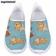 thumbnail image 1 of Zapatos planos casuales de verano para mujer de Doginthehole, zapatos de enfermería lindos con dibujos de animales Shiba Inu, zapatos de malla ligeros y transpirables, 1 of 5