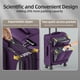 thumbnail image 4 of Set de equipaje SHOWKOO Softside, expandible y ligero, morado, 4 of 6