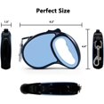 thumbnail image 3 of YIXIGGC Retractable Dog Leash, 16 ft [Strong Nylon Tape] 360°Tangle-Free for Small Medium Dog up to 30 lbs, One-Handed Brake, Pause, Lock, with Gift Package (Baby Blue) DYF329-2254, 3 of 6