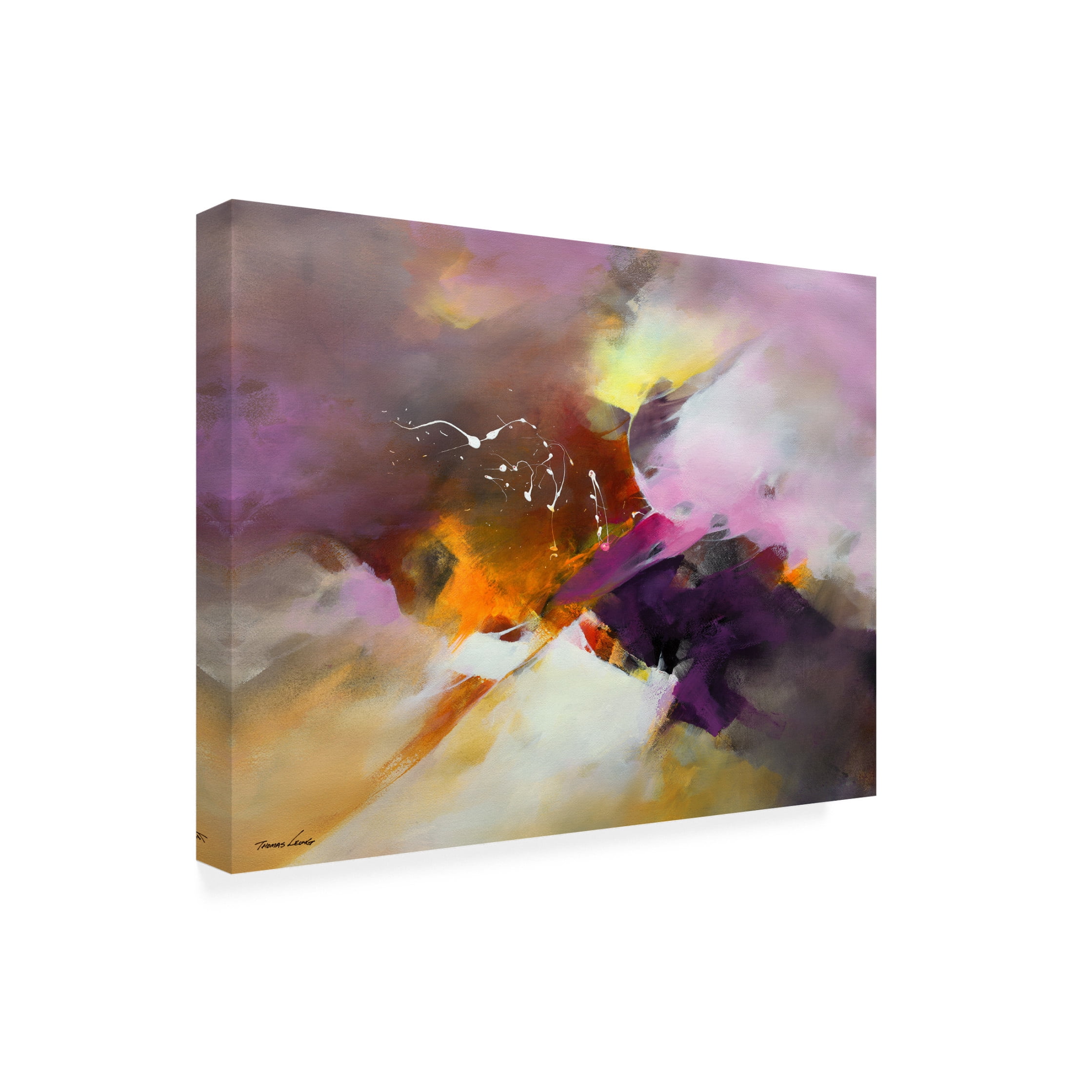 Canvas Wall Art - Thomas Leung 'Abstract 1' Wall Art for Living Room, Bedroom, or Office Décor by Trademark Fine Art - 32 x 24 Inches
