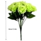 thumbnail image 2 of Ramo de flores de rosas artificiales de 12 cabezas, decoración floral de simulación, ramo de flores falsas nupciales de boda, verde Scienceny HA7624-08B, 2 of 6