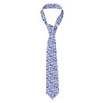 thumbnail image 2 of Gaeub Blue Vases Men's Classic Woven Jacquard Necktie Perfect for Weddings & Parties, 2 of 7