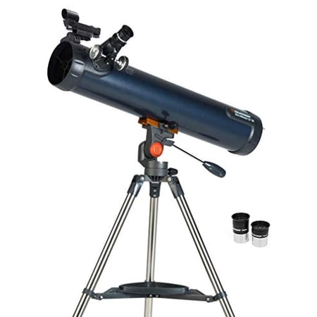 Celestron – AstroMaster LT 76AZ Newtonian Telescope – Easy-to-Use Telescope for Beginners with Full-Height Tripod Included – BONUS Astronomy Software Package