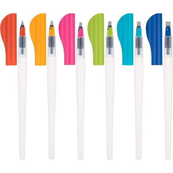Pilot Parallel Calligraphy Pens with Assorted Point Sizes, Colors, and Accessories - 6 Count