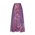 thumbnail image 5 of Wancir Women's Casual Cotton Skirt Elastic Waist Scrub Peasant A-Line Midi Skirts with Pockets, 5 of 5