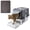 15cm, variant on Stainless Steel Cat Litter Box - Enclosed Design, 15cm Depth, Dark Gray, Durable Cat Litter Container, Cat Toilet Box