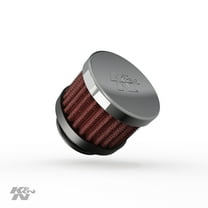 K&N Vent Air Filter / Breather: Washable and Reusable: 1 in (25 mm) Flange ID; 1.5 in (38 mm) Height; 2 in (51 mm) Base; 2 in (51 mm) Top, 62-1370