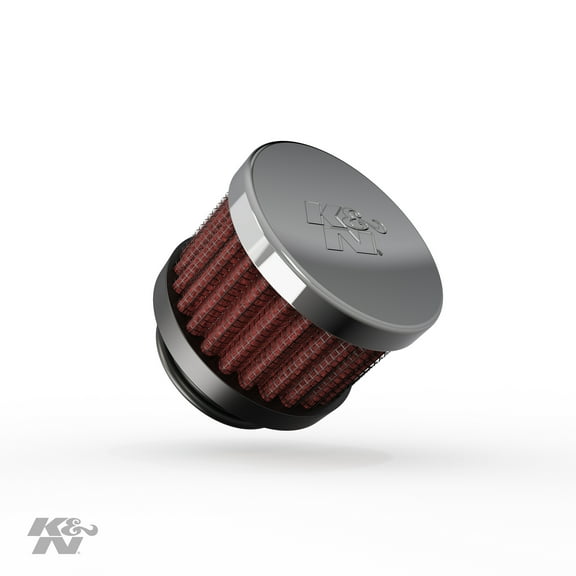 K&N Vent Air Filter / Breather: Washable and Reusable: 1 in (25 mm) Flange ID; 1.5 in (38 mm) Height; 2 in (51 mm) Base; 2 in (51 mm) Top, 62-1370