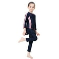 thumbnail image 6 of lnmuld Girls Full Coverage Long Sleeve Swim Shirt & Pants Set UPF 50+ Size:10-11 Years, 6 of 8