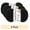Black, variant on (3 pack) Baby Rainbow Yarn by Loops & Threads - Yarn for Knitting - Crochet - Weaving - and Arts & Crafts - Baby Breath - Polyester - 5.3 oz